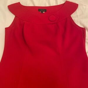 Tahari Arthur S. Levine petite 8 petite red dress, mid length